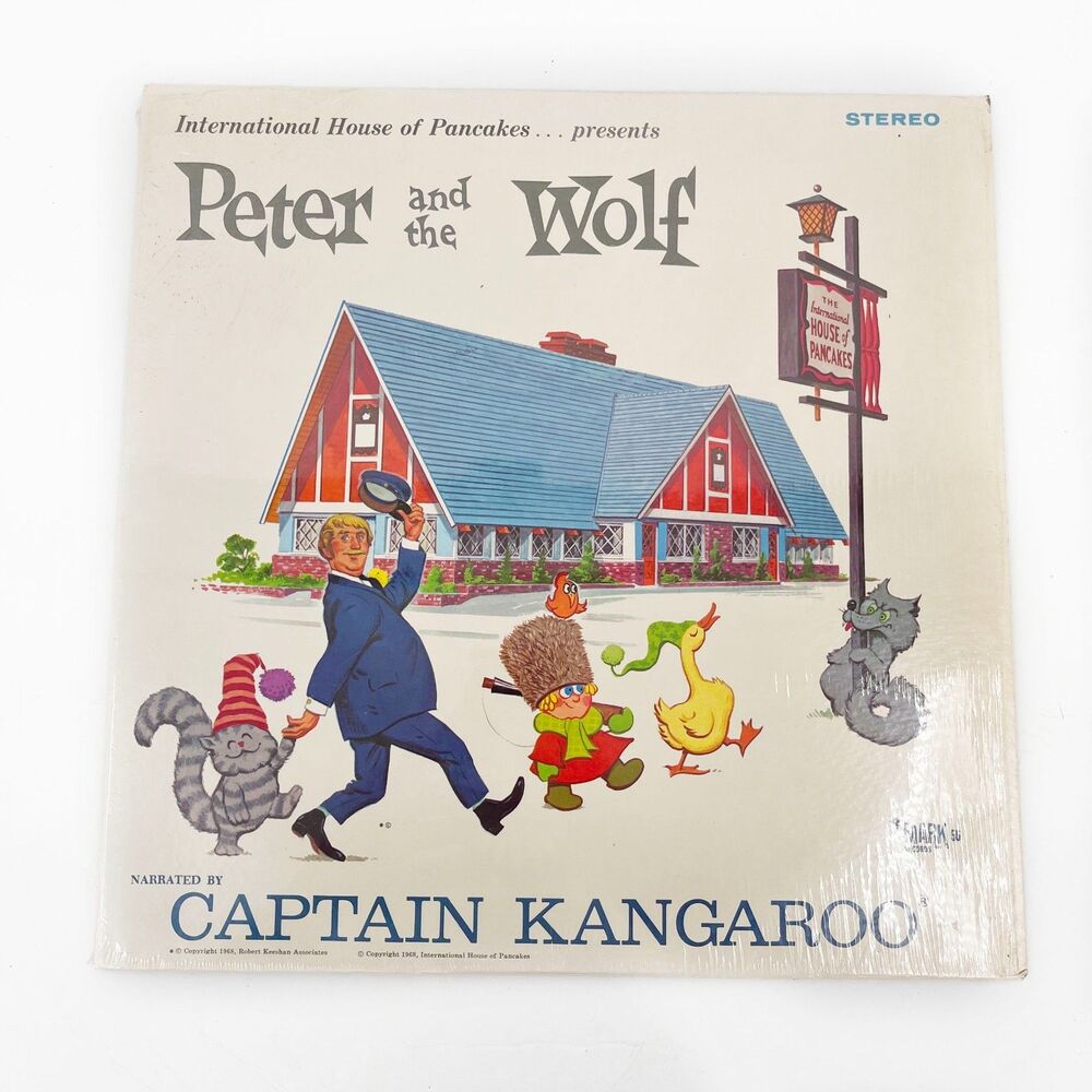 IHOP Peter & The Wolf CAPTAIN KANGAROO Vinyl LP Record Album Vintage 1968